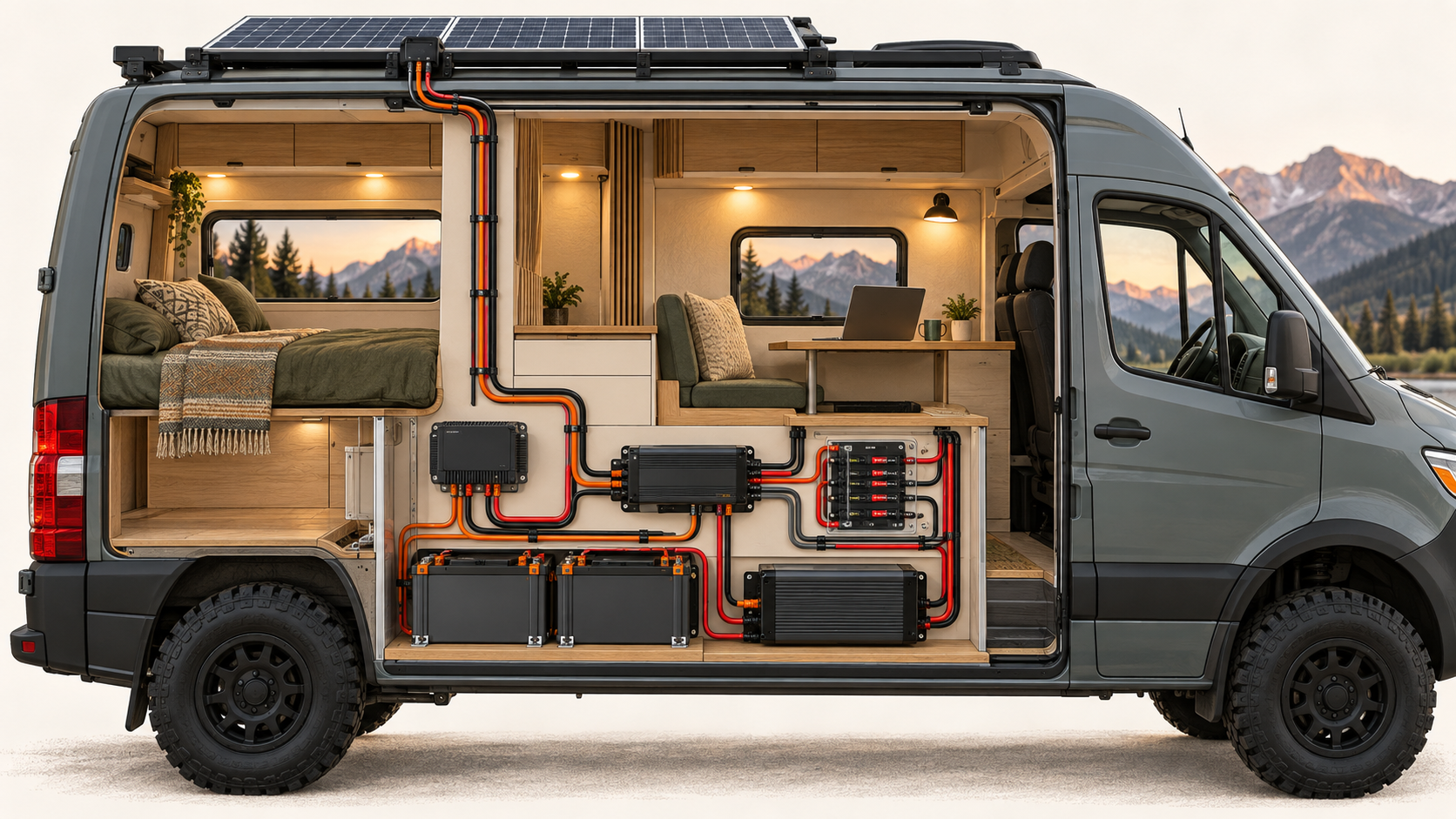 Camper van electrical system
